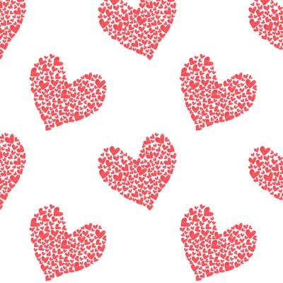 Сердечки акварель