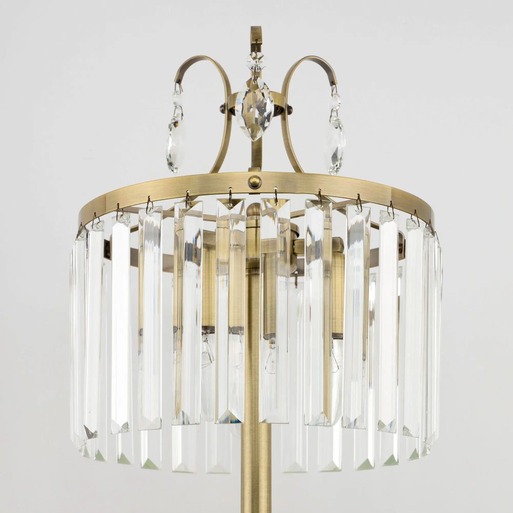 Citilux Инга CL335833 Настольная лампа хрустальная Бронза
