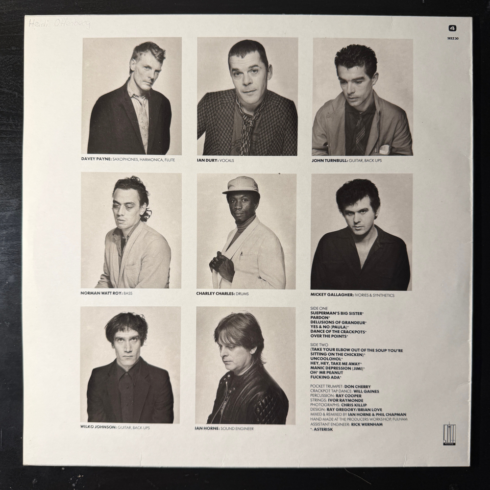 Ian Dury And The Blockheads ‎– Laughter (Скандинавия 1980г.)