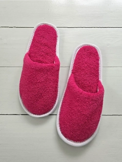 Тапочки махровые Фуксия