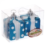 Елочные игрушки «Подарочки в горошек» 3,5 см (набор 2 шт), Синий