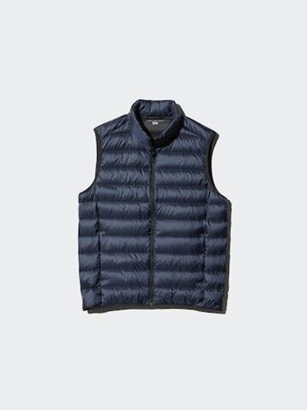 UNIQLO Ультралегкий пуховый жилет, темно-синий
