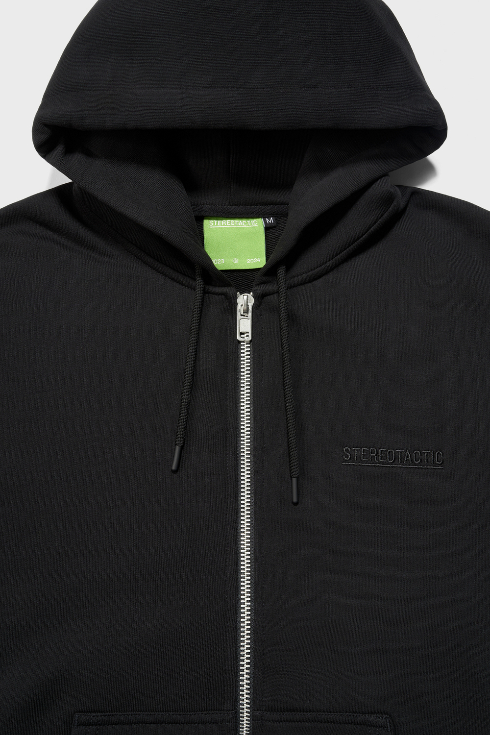 Black Logo Zip-Hoodie