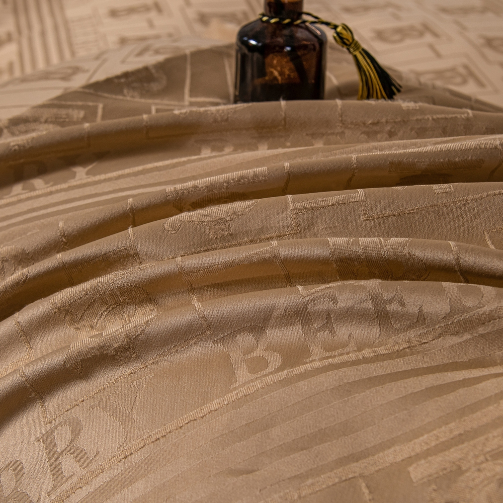 Комплект постельного белья Сатин Жаккард на резинке GCR006