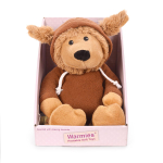 Игрушка-грелка Овечка в худи коричневая 25см.