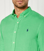 Льняная рубашка POLO RALPH LAUREN - зеленый(710829443)