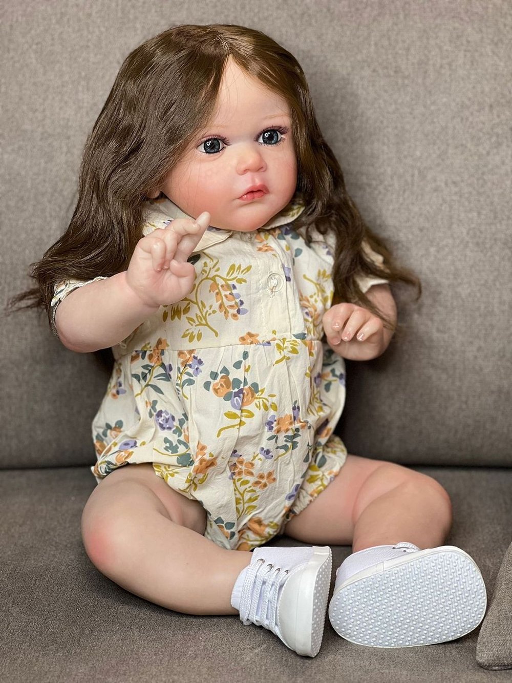 Кукла Реборн мягконабивная 60см в пакете (FA-343)