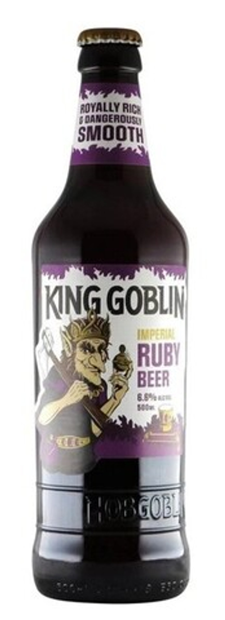 Пиво Вичвуд Брювери Кинг Гоблин Империал Руби Бир / Wychwood Brewery King Goblin Imperial Ruby Beer 0.5 - стекло