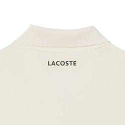 Теннисное поло Lacoste Ultra Dry Printed Slim Fit Tennis - ecru white