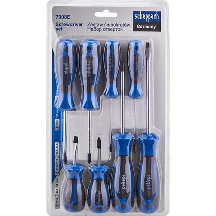 Отвертки Scheppach 8 предметов Sch-7008E(66025)