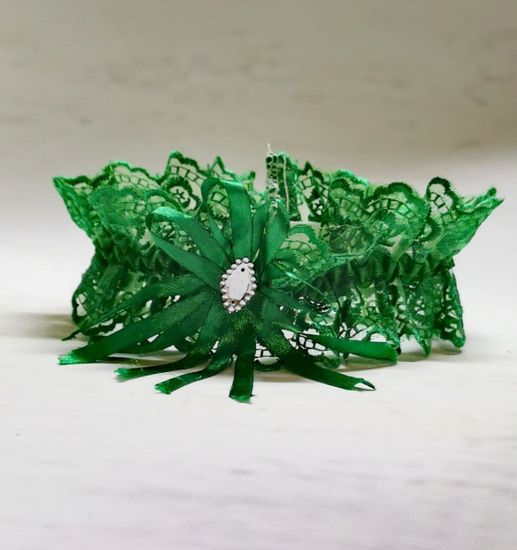 Подвязка салатовая SvetikFantasy, 6,8см №4802.75