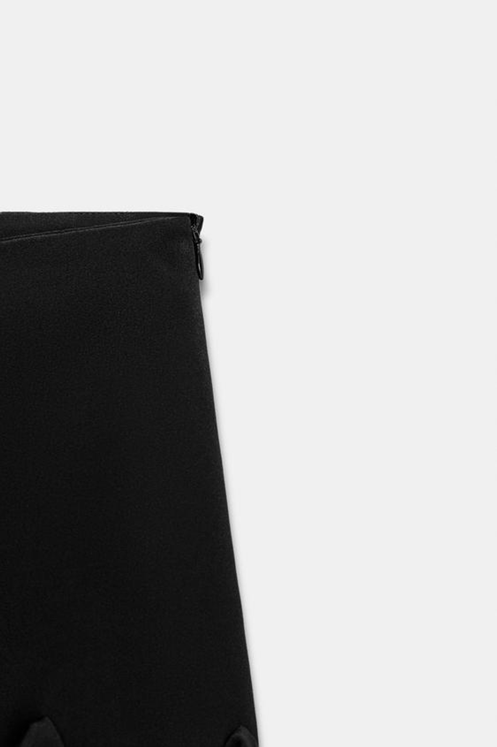 ZARA ЮБКА АСИММЕТРИЧНОГО КРОЯ — ZW COLLECTION, ЧЕРНЫЙ