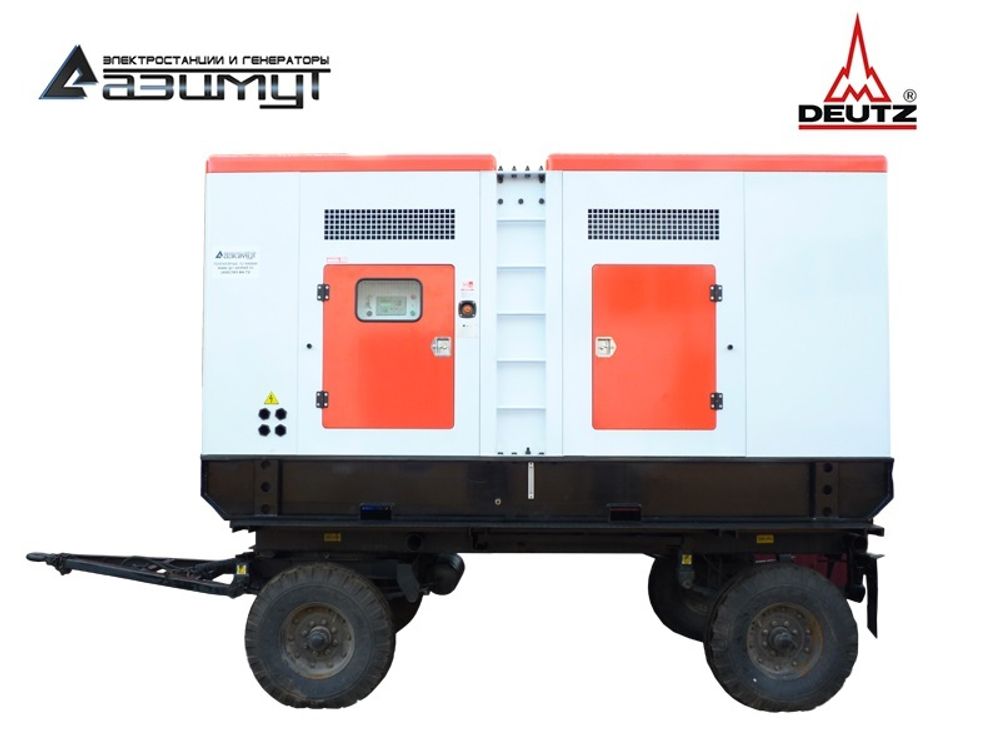 Дизельный генератор Азимут ЭД-200-Т400-2РКМ6C Deutz на шасси в кожухе с автозапуском