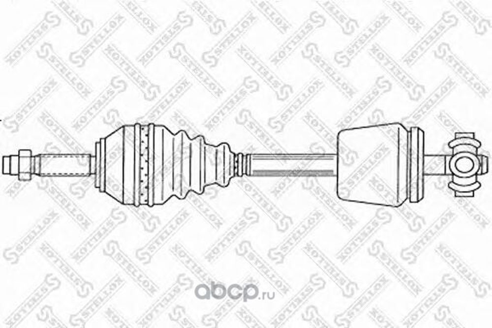 Привод шрус в сб. Renault Logan Sandero лев. с ABS (наруж. 21 шл.) (STELLOX)