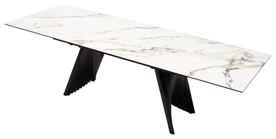 Стол IVAR 180 MARBLES KL-188 Контрастный мрамор, итальянская керамика