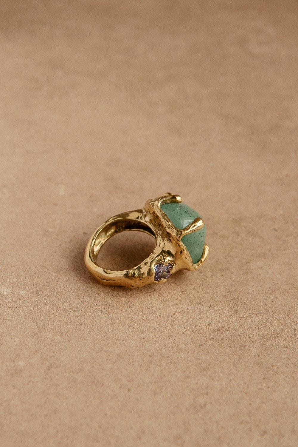 Кольцо Адель с авантюрином