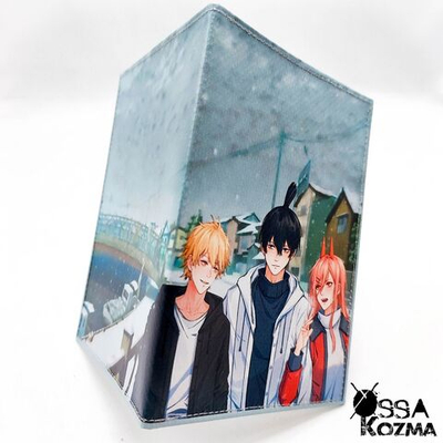 Обложка на паспорт "Человек-бензопила"