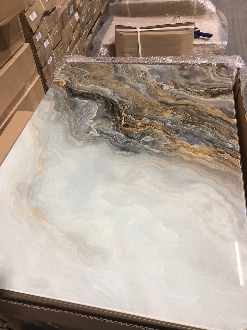 Стол раскладной со стеклянной поверхностью СТД29