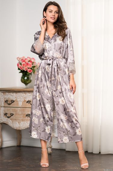 Шелковый халат на пуговицах Mia-Amore ГРАЦИЯ 3589