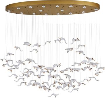 Люстра подвесная 16*GU10 2203/05/16PL золото/прозрачный Magic Line Stilfort