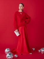 ЮБКА МАКСИ САТИНОВАЯ RED