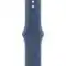 Умные часы Apple Watch SE 2024, 44 мм, корпус из алюминия серебристого цвета, спортивный ремешок цвета «синий деним» M/L (MXGQ3)