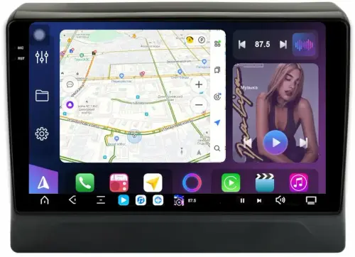 Магнитола для Mitsubishi Delica D5 2019+ - FarCar S500-TS20 монитор 10.36" 2K QLED на Android 14, Быстрейшая, CarPlay, 4G SIM-слот