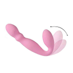 Розовый безремневой вибрострапон - 17,8 см. (Цвет: розовый)