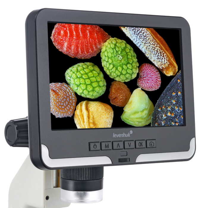 Микроскоп цифровой Levenhuk Rainbow DM700 LCD с набором микропрепаратов