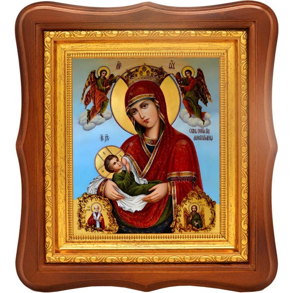 Млекопитательница. Икона Божией Матери на холсте.