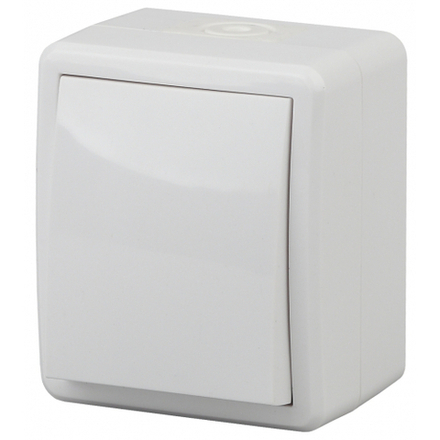 Выключатель ЭРА Эксперт 11-1401-01 IP54 10АХ-250В ОУ белый