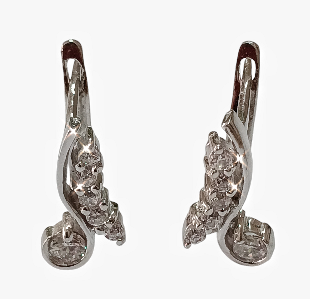 Серьги серебро Эстерелла