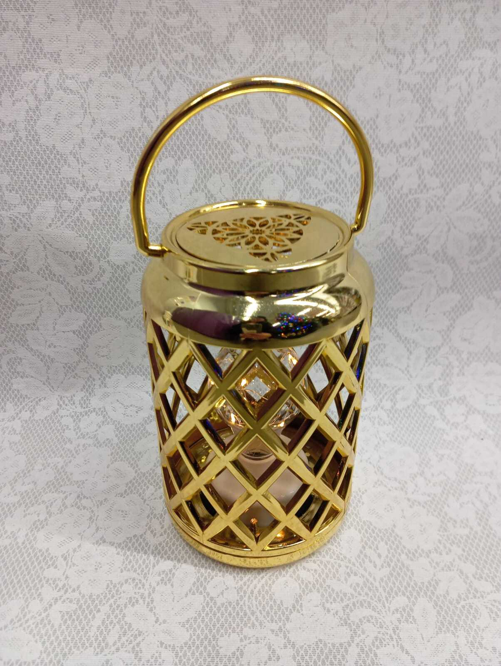 Фонарь светодиодный Марракеш 12х19см, цвет: золото, SYLZB-2323066