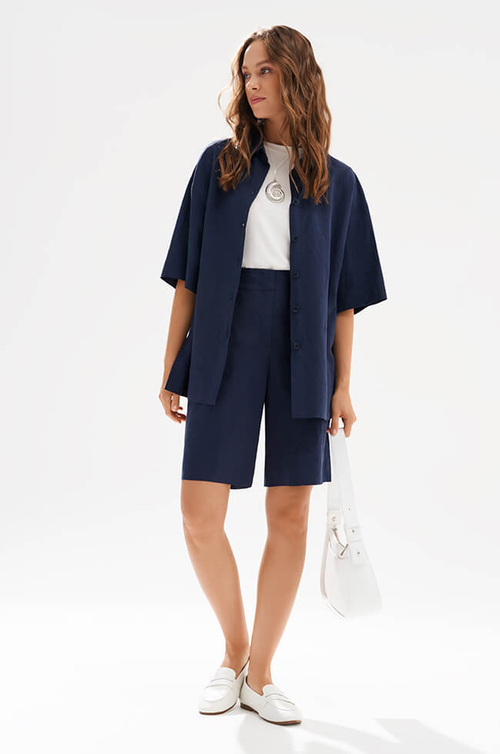 31269 Шорты женские (темно-синий)