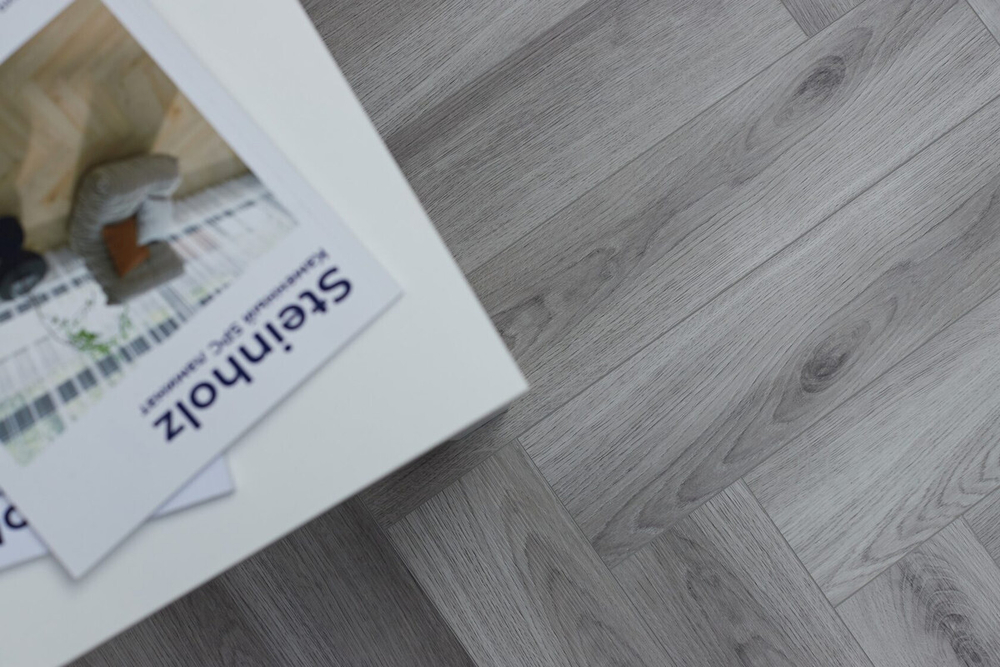 Кварц-винил SPC Steinholz Herringbone 4,5 мм Дахштайн 1.14688 м2