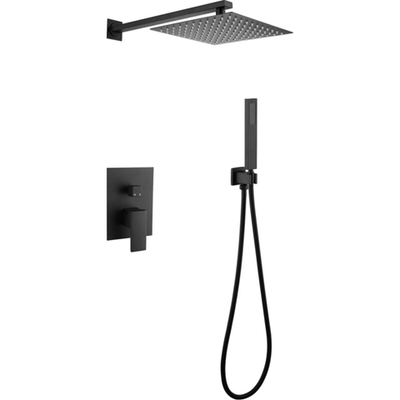 Душевая система Abber Daheim AF8219B Черная матовая