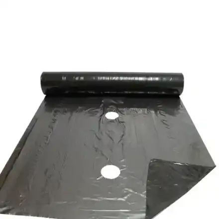 Пленка мульчирующая 20 см в 1 ряд, перфорированная, ширина 1,1м, 500м