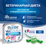 Влажный корм диетический Monge VetSolution Cat Dermatosis Дерматозис для кошек при заболеваниях кожи 100 г