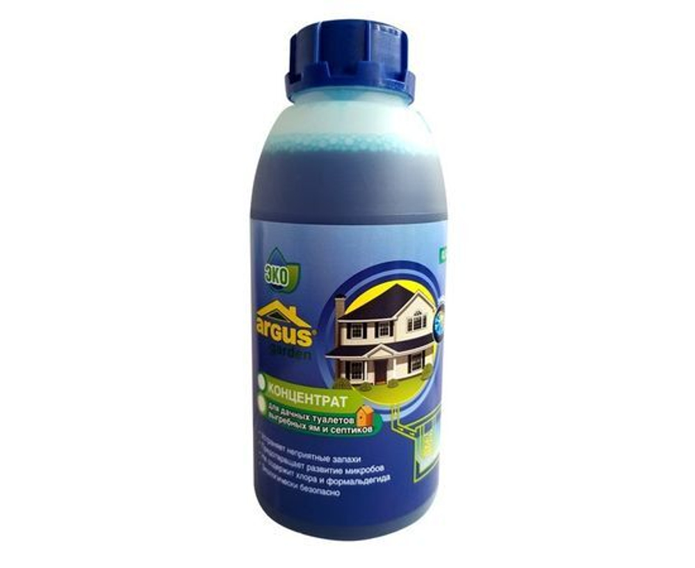 Биосостав Argus garden 0,5л. для выгребных ям, дачных туалетов, септиков РФ AR-790