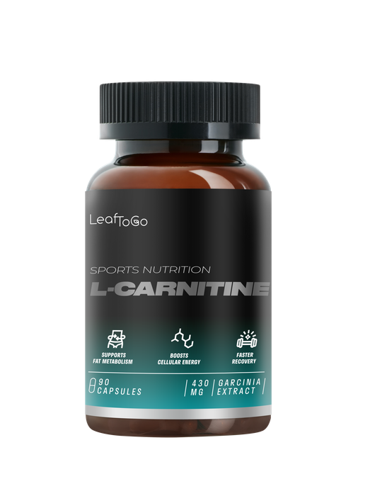 L-Карнитин, L-Carmitine, Leaf To Go, 90 капсул