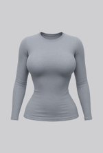 Лонгслив женский Skin Line (Grey)