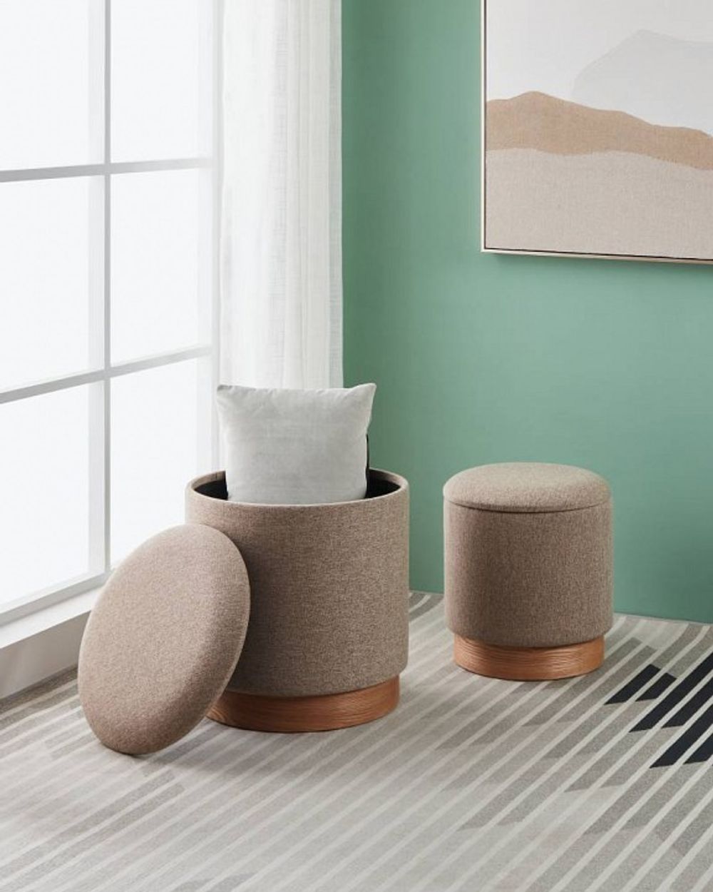 Набор из 2 пуфов-сундуков Eglo Mashike 424034