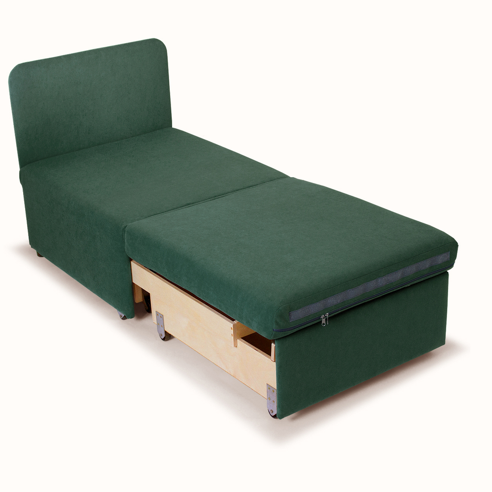 Кресло-кровать "Миник" Ultra Forest (зеленый), купон Кот с бантом