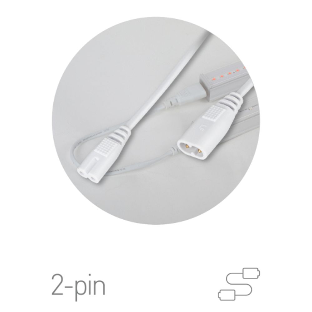 Кабель соединительный для линейного светильника ЭРА FT-C7-С8-1 1 м коннекторы IEC С7-IEC С8 | Аксессуары для фито светильников