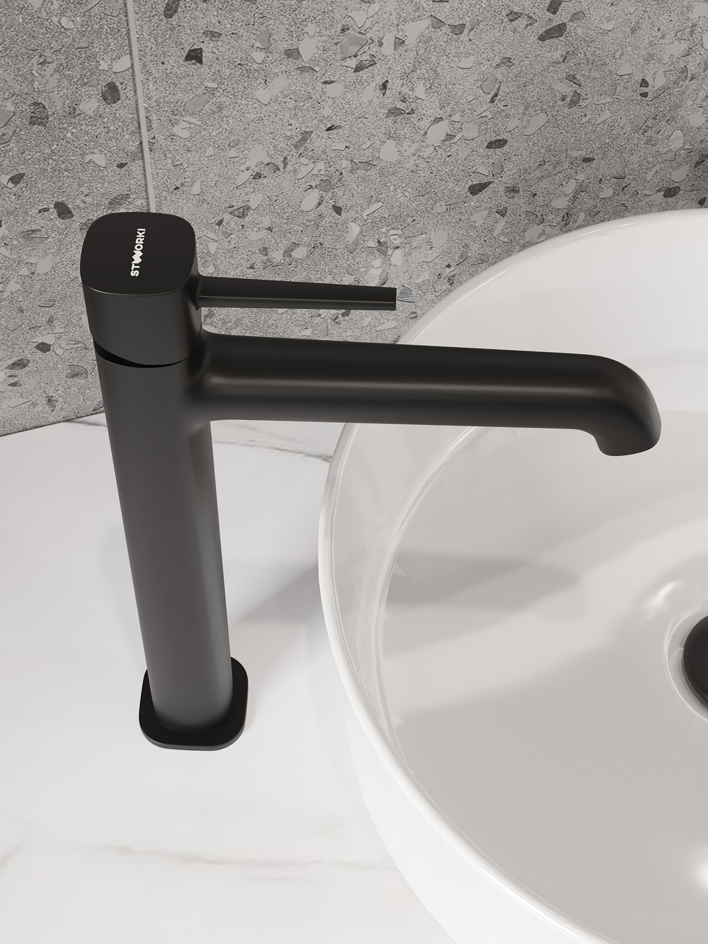Смеситель для раковины STWORKI Эстерсунд S31020BK черный