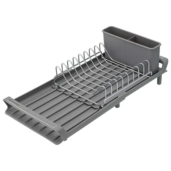Сушилка для посуды atle раздвижная малая, серая