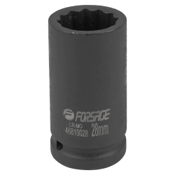 Головка ударная глубокая 3/4'', 28мм (12гр.) Forsage F-46810028