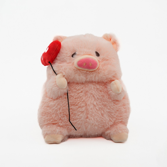 Мягкая игрушка Свинка с сердцем, 20см