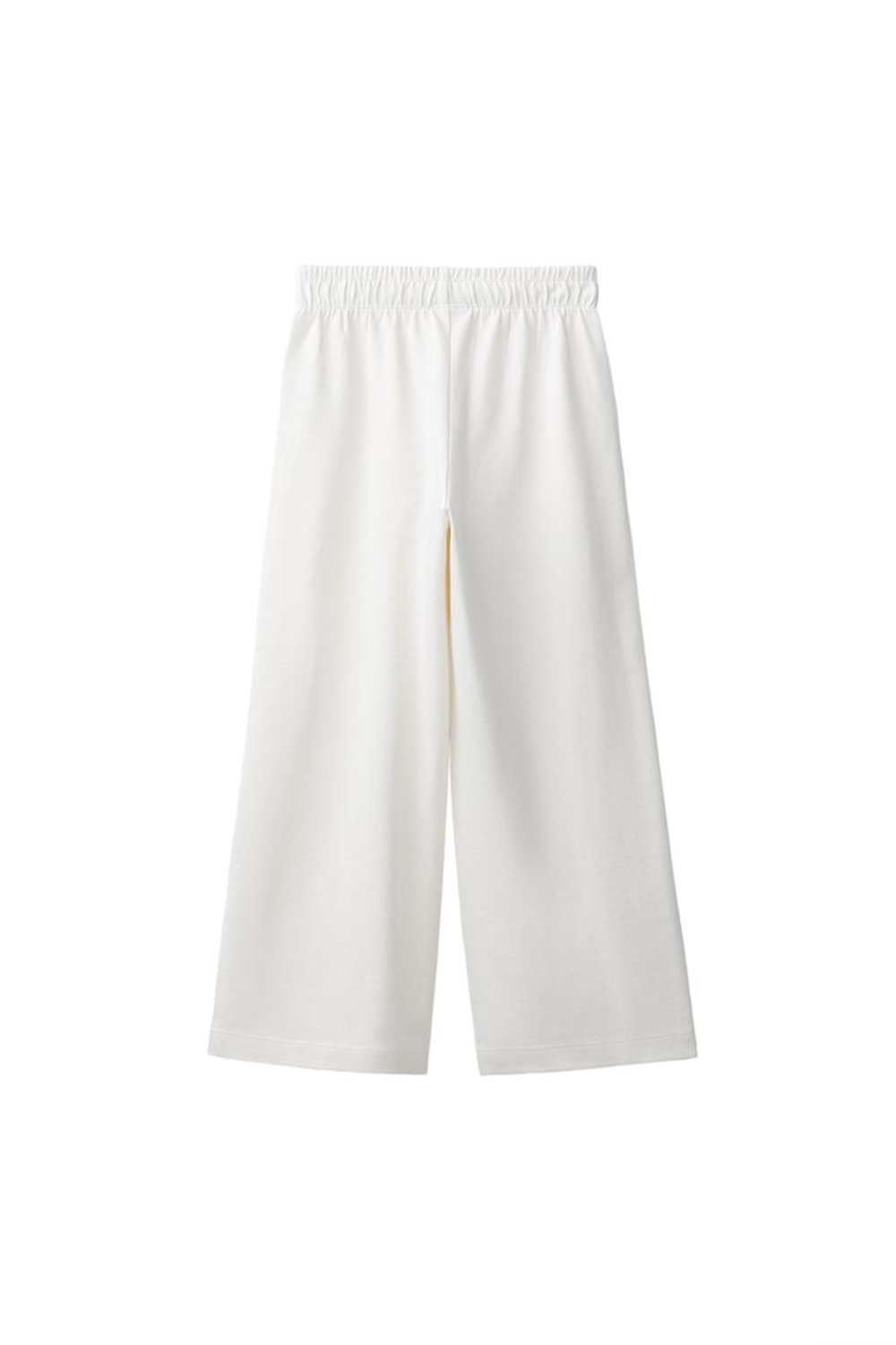 ZARA БРЮКИ WIDE LEG ИЗ ПЛОТНОГО ТРИКОТАЖА, ЭКРЮ