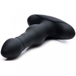Thunderplugs Vibrating & Thrusting Remote Control Silicone Anal Plug - анальная пробка с вибрацией и толчками, 15.2х3.8 см (чёрный)